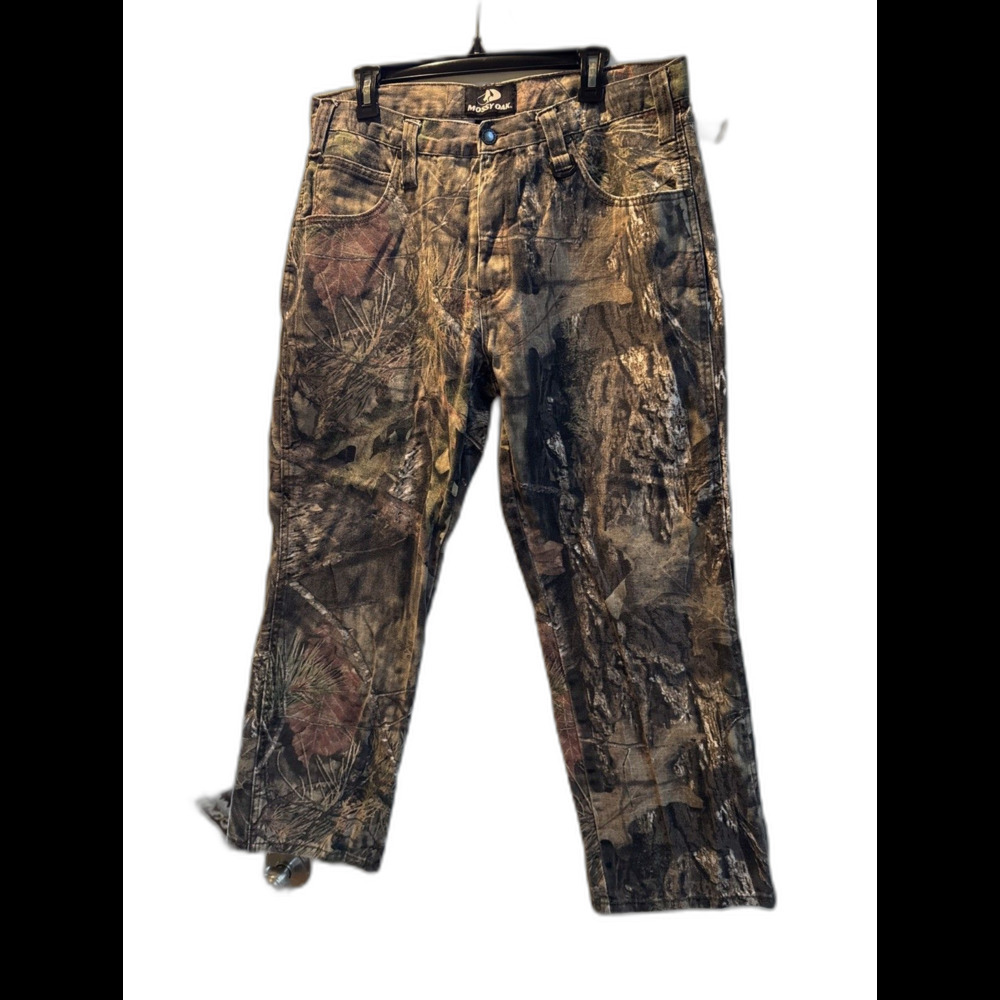 Mossy Oak Camo Jeans Men 36x30 Green Style 55191-7-C2 Cotton Hunting Outdoors